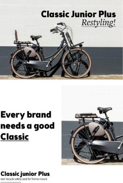 Заднее велосипедное сиденье Junior PLUS BoBike 20-35 кг