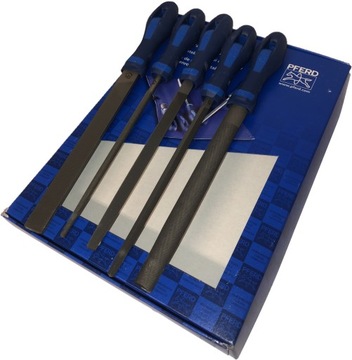 Набор напильников Pferd слесарных, 5 шт. 200 мм/2