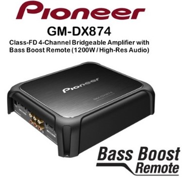 PIONEER GM-DX874 WZMACNIACZ Hi-Res Audio WEJŚCIE RCA MAX MOC 1200W 4 KANAŁY