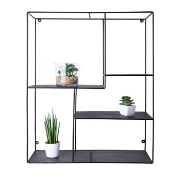 Półka ścienna industrialna loftowa loft czarna