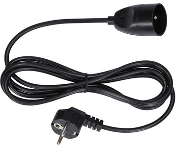 Один удлинительный шнур с 1М черной заземлением