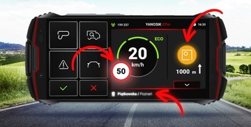 Antyradar YANOSIK GTm + 3 lata abonamentu