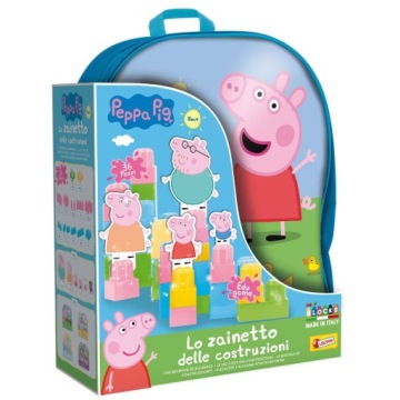 Свинка PEPPA - рюкзак з кубиками конструкторськими