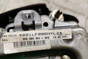 AIRBAG ŘIDIČE AUDI A4 (8E2, B6) 8E0880201L 2.5L DIESEL 120KW 2003