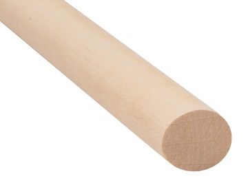 Палочки для макраме, бук, 22мм, 90см, деревянные.