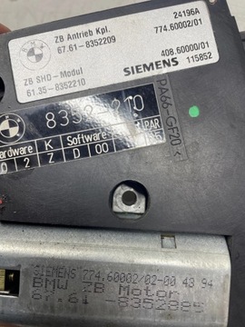 BMW E38 E39 MOTOREK STŘEŠNÍHO OKNA 8352209