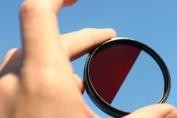 Красный полуфильтр 58 мм вращающийся COZO
