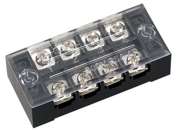Listwa zaciskowa 2,5mm2 600V/25A; TB-25-4L; TEND