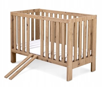ДЕРЕВЯННАЯ кроватка KLUPŚ ДУБ АМЕЛИЯ 120X60 LITTLES