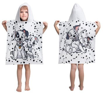 Ręcznik Kąpielowy Dla DZIECKA 101 DALMATYŃCZYKÓW PONCZO PONCHO OKRYCIE