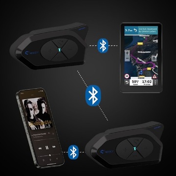 МОТОЦИКЛ ИНТЕРКОМ NOECI GOCOM4 BLUETOOTH РАДИО КОНФЕРЕНЦИЯ PL LECTOR