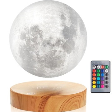 МАГНИТНО-ЛЕВИТАЦИОННЫЕ НАСТОЛЬНЫЕ ЛАМПЫ RGB MOON С ВЫНОСНЫМ ОСНОВАНИЕМ
