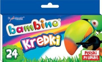 KREDKI BAMBINO WOSKOWE 24 KOLOROWY
