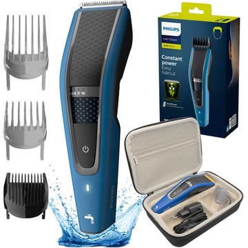 MASZYNKA DO WLOSOW PHILIPS SERIES5000 | ETUI W ZESTAWIE | NIEBIESKA