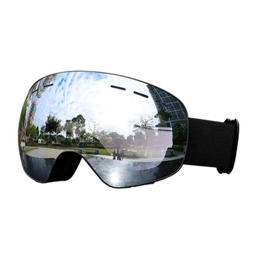 Gogle narciarskie Okulary przeciwsłoneczne Dwuwarstwowe soczewki Okulary przeciwmgielne Snowboard Style B