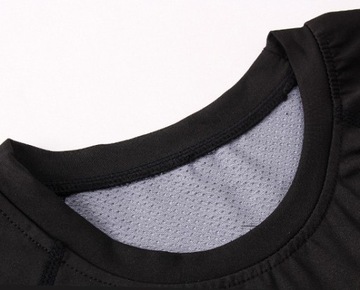 Koszulka termoaktywna treningowa kompresyjna, panele wentylacyjne XL