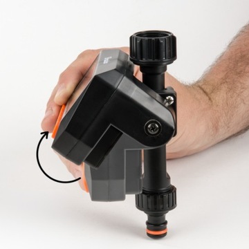 Электронный контроллер полива, кран 3/4 дюйма, программатор разбрызгивателя.