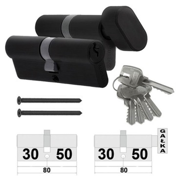 WKŁADKI KOMPLET 30/50 + G50/30 SYSTEM 5KL CZARNE