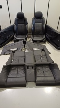 BMW E63 wnętrze środek fotele czarna skóra europa
