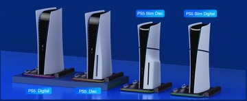 ЗАРЯДНАЯ СТАНЦИЯ ОРГАНАЙЗЕР RGB ДЛЯ DualSense+PS5/PS5 SLIM 2023 ОХЛАЖДАЮЩИЙ ВЕНТИЛЯТОР