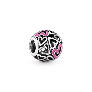 ZAWIESZKA CHARMS Na Pandora Ażurowe Serduszka