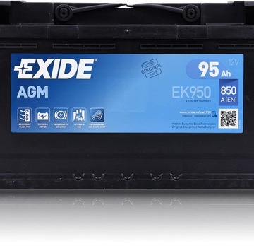 EXIDE AGM АККУМУЛЯТОР 95Ач 850А