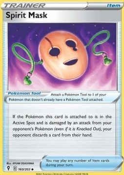 Oryginalna Karta Pokemon Evolving Skies - Spirit Mask EVS 160