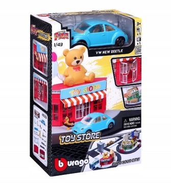 MIASTO BBURAGO Sklep z zabawkami + VW NEW BEETLE