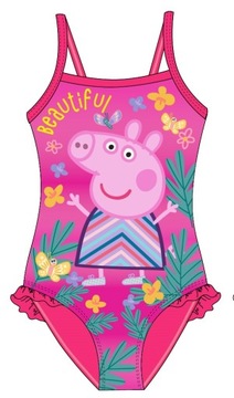 Świnka Peppa STRÓJ KOSTIUM KĄPIELOWY 116 122 CUDNY