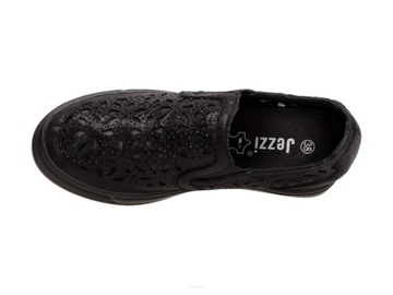 Czarne półbuty damskie sneakersy Jezzi Asa82-8 r39
