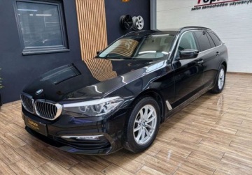 BMW Seria 5 G30-G31 Touring 520d 190KM 2018 BMW Seria 5 2.0D 190KM navi gwarancja LED AUTOMAT bezwypadkowy, zdjęcie 12