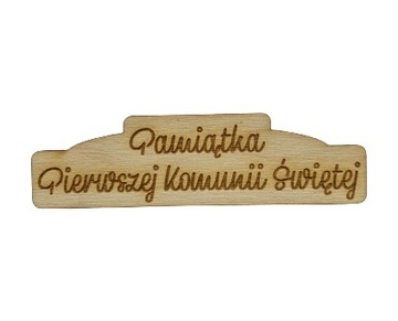 Plakietka Pamiątka Pierwszej Komunii Świętej wzór2