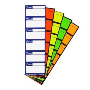 ЦЕННИКИ САМОКЛЕЯЩИЕСЯ CF6 63х38мм 120шт ЖЕЛТЫЕ