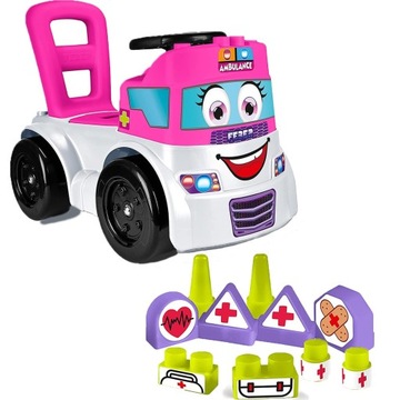FEBER JEŹDZIK PCHACZ CHODZIK AMBULANS 3w1 SCHOWEK