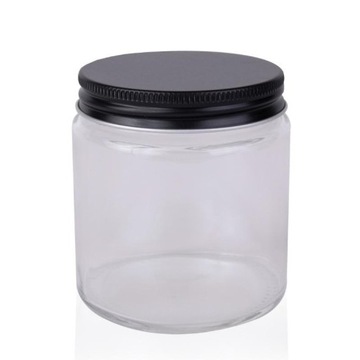 Słoik szklany bezbarwny 120ml z nakrętką ALU x5