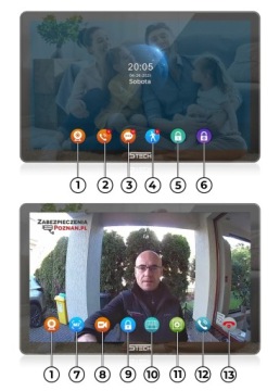 Зеркальный видеодомофон 5TECH монитор 10