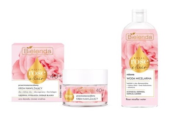 BIELENDA ROYAL ROSE ELIXIR ZESTAW 40+ KREM D/N 50ml + WODA MICELARNA 400ml
