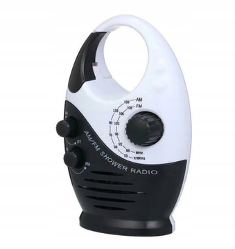 Mini radio AM / FM, wodoodporne głośniki do łazie