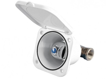 Obudowa z zaworem kwadratowa biała jachtowego