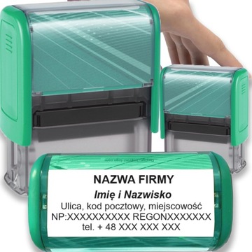 PIECZĄTKA TRODAT 8912 DO 6 LINII FIRMOWA IMIENNA BIUROWA PROJEKT + GUMKA