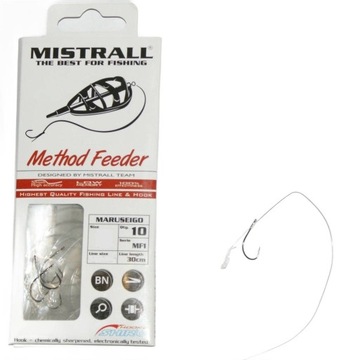 MISTRALL PRZYPON METHOD FEEDER Z GUMKĄ ROZ.12 0,20