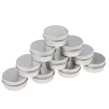 10 szt. Aluminiowych puszek kosmetycznych A-10ML-3,5 x 1,8 cm
