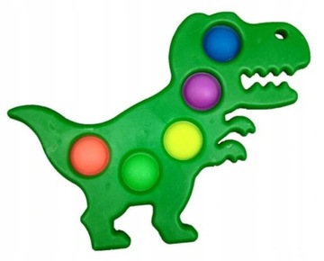 PUSH POP IT DINOZAUR Bubble brelok antystresowy