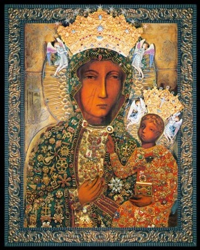 OBRAZ OBRAZEK MATKA BOŻA CZĘSTOCHOWSKA 25x20