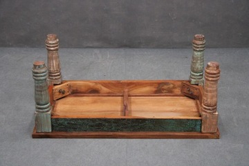 Деревянный журнальный столик BENCH из массива мелиорированного дерева, цветной FABLE BGM24
