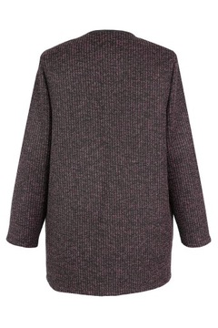 WDZIANKO żakiet sweter melanż lila 5XL 60 62