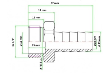КОНЕЦ ШЛАНГА, ШЛАНГ GZ 1/2