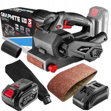 GRAPHITE SZLIFIERKA TAŚMOWA AKU ENERGY+ 18V + 6Ah