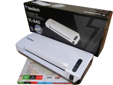 Super szybki laminator A4 + trymer + 130 szt folii