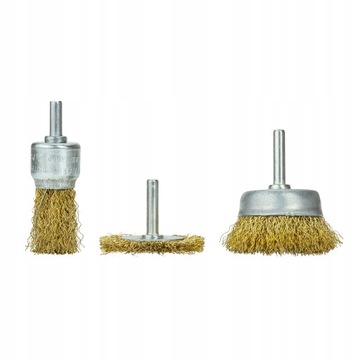 ЛАТУННЫЕ ПЕРЕДНИЕ ПРОВОЛОЧНЫЕ ЩЕТКИ ДЛЯ СВЕРЛ, ЦИЛИНДРОВАЯ РЕЗЬБА 1/4